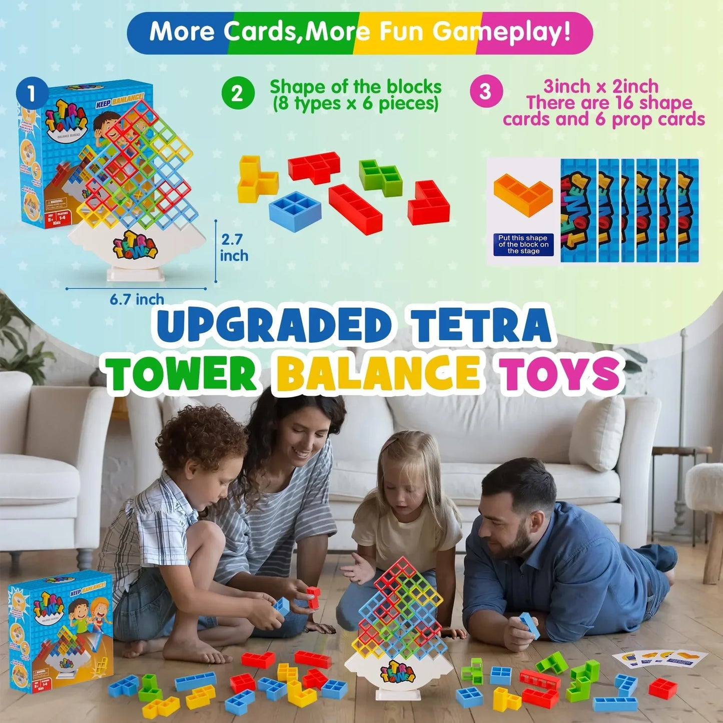 Tetra Tower Puzzle Game for Kids & Adults