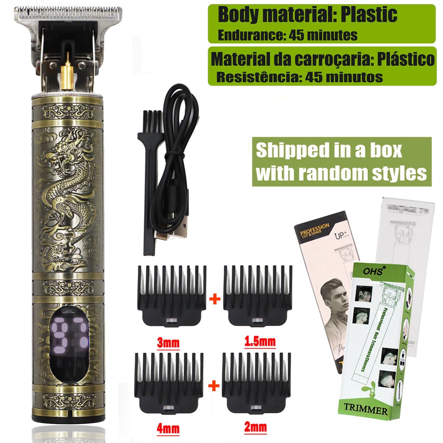 T9 Hair Clipper Repair Beard Shaving Body Hair Trimmer Clippers Corteiz Electric Machine Men Haircut Machine 0mm Barber Shaver