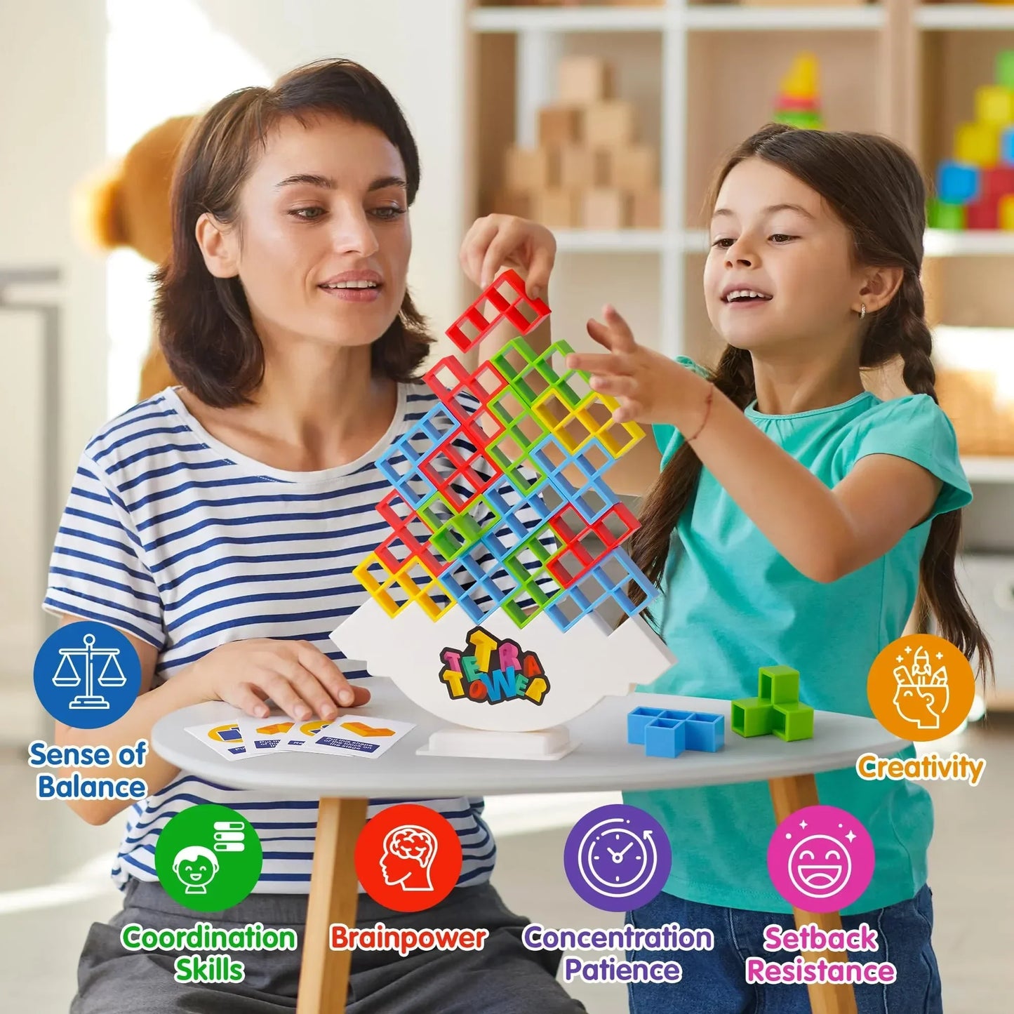 Tetra Tower Puzzle Game for Kids & Adults