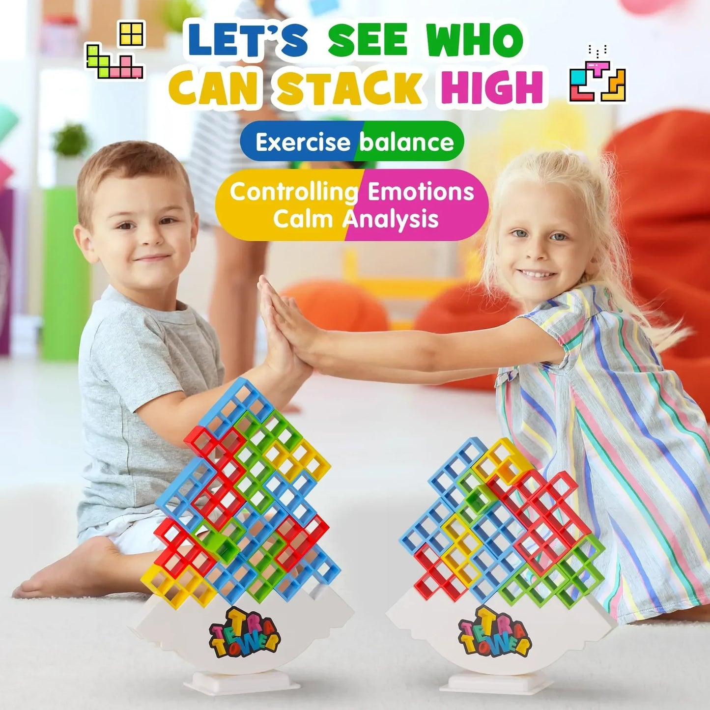 Tetra Tower Puzzle Game for Kids & Adults